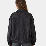 AURÉZIA | VESTE SUÉDÉE SYNTHÉTIQUE OVERSIZE