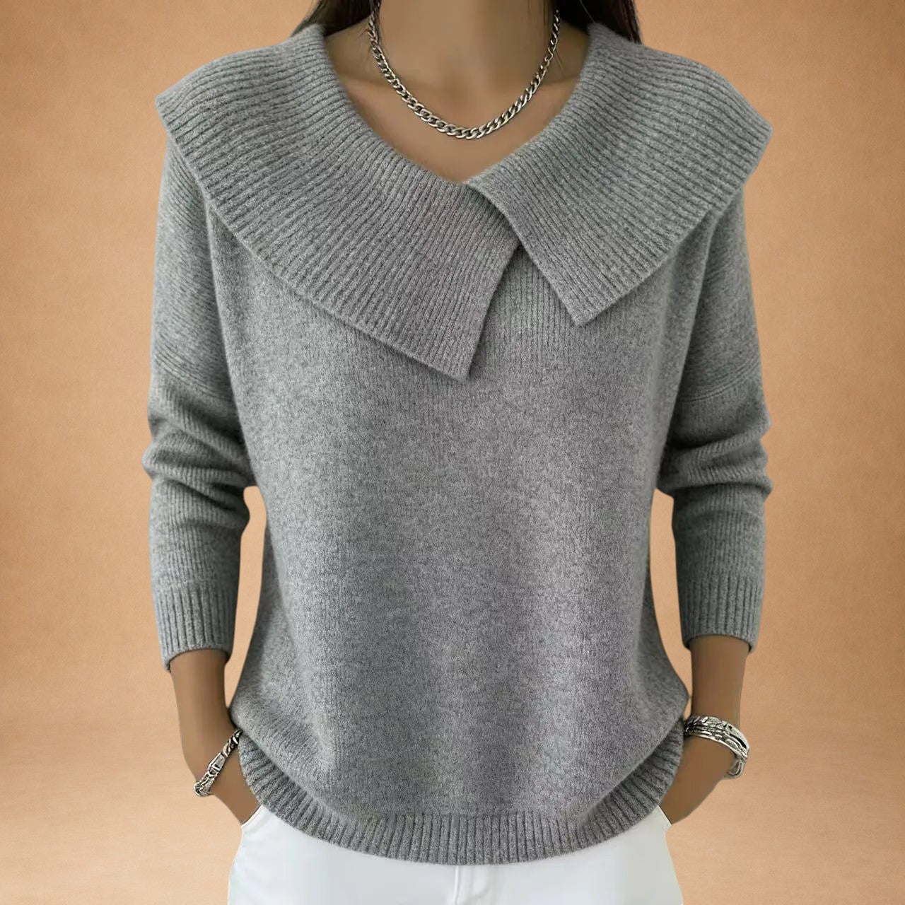 NIKOLETA | PULL CHAUD COL DOUX