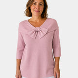 LÚA | PULL CHAUD FÉMININ À NŒUD