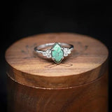 BAGUE NATUREL TURQUOISE DIAMANT