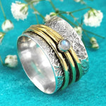 BAGUE PIERRE DE LUNE MÉDITATION