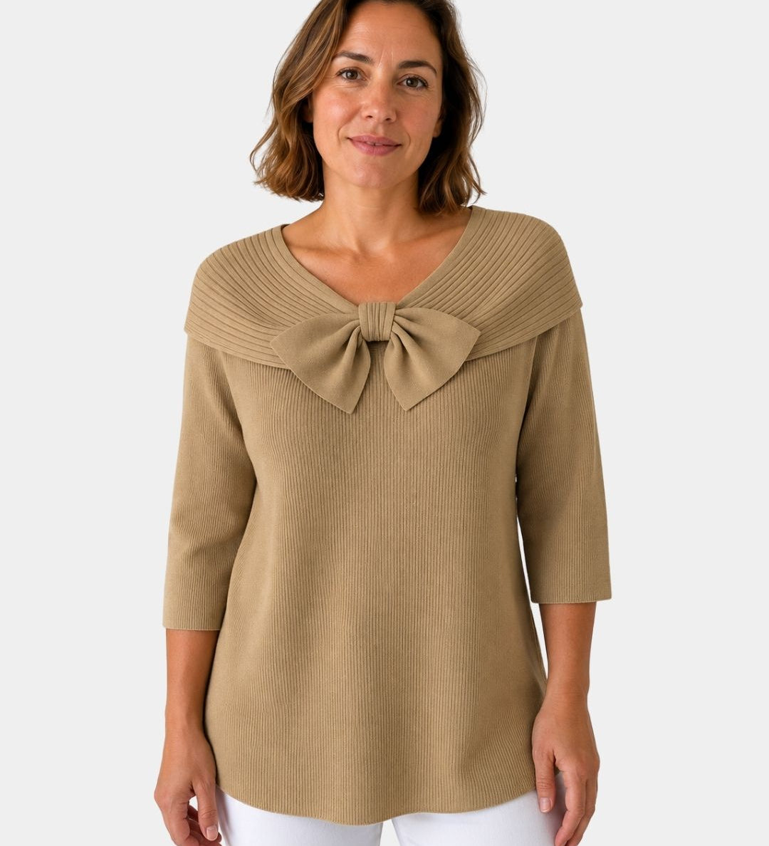 LÚA | PULL CHAUD FÉMININ À NŒUD