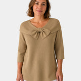 LÚA | PULL CHAUD FÉMININ À NŒUD
