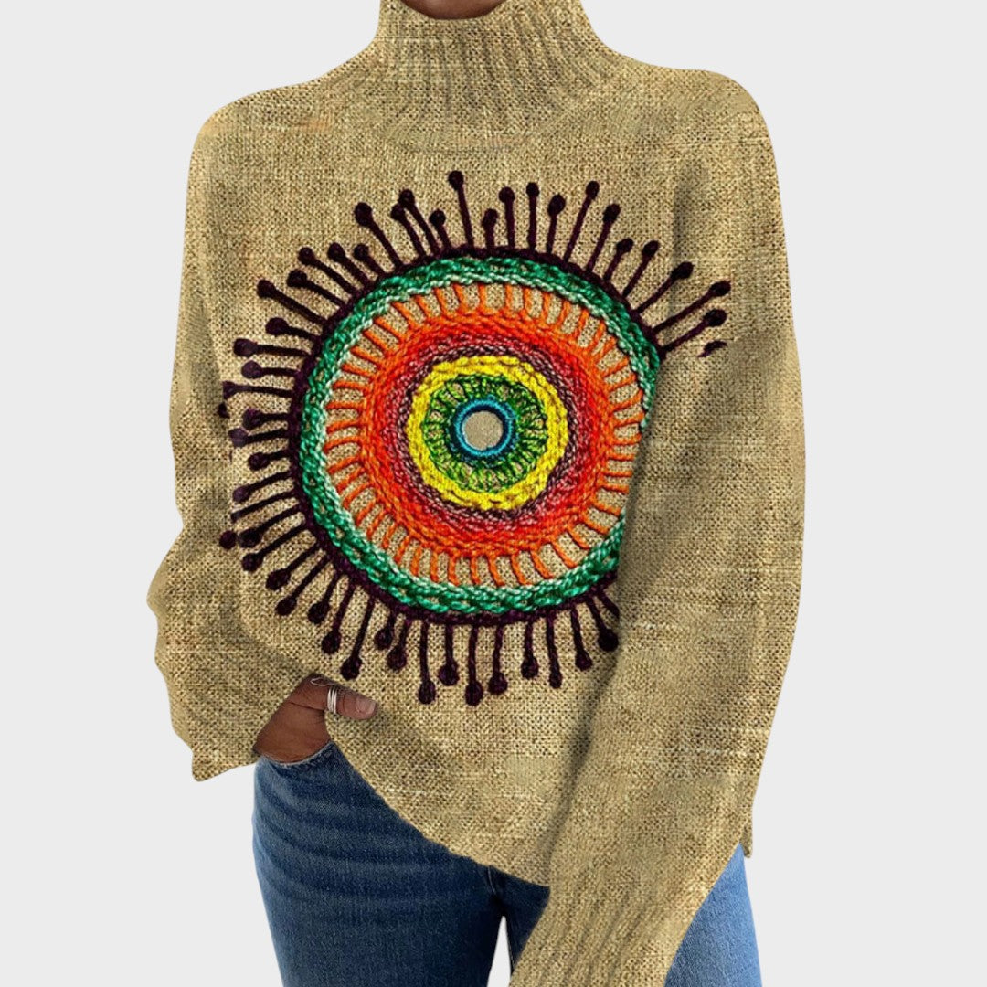 TERESA | PULL TRICOTÉ ARTISTIQUE