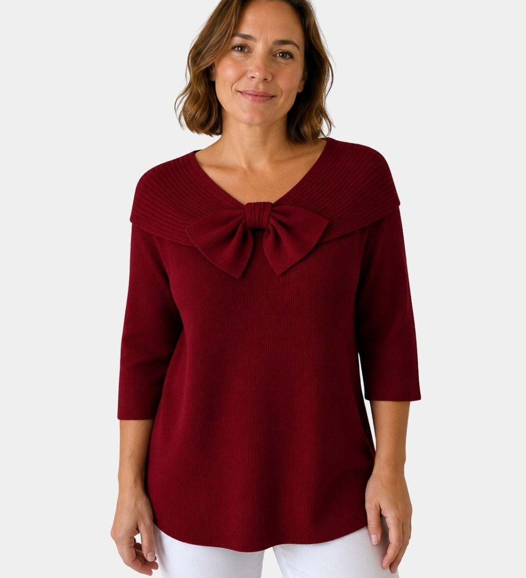 LÚA | PULL CHAUD FÉMININ À NŒUD