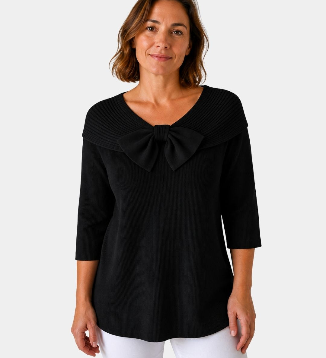 LÚA | PULL CHAUD FÉMININ À NŒUD
