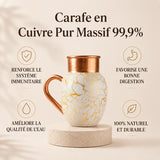 ÉLÉGANCE ANCESTRALE — CARAFE ARTISANALE EN CUIVRE