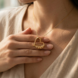 COLLIER EN FORME DE CŒUR AVEC PRÉNOMS
