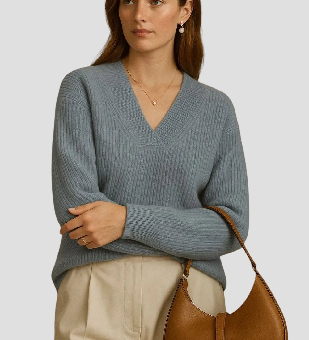 ÉLIANE | PULL CACHEMIRE ÉMERAUDE
