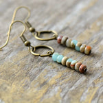 Natural Jasper Stone Earrings