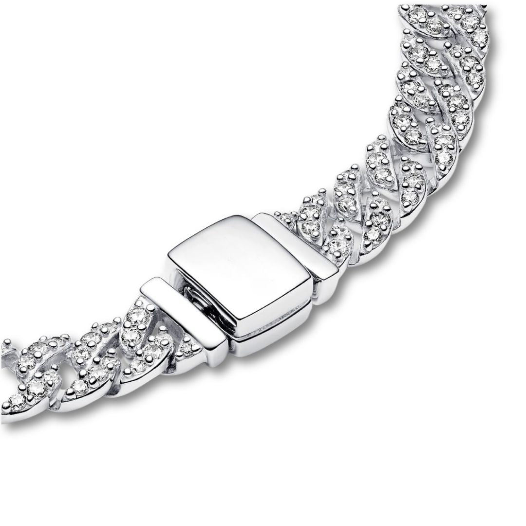 Moissanite Cuban Bracelet - Gold