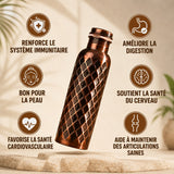 HYDRATATION PRÉCIEUSE — GOURDE DIAMANT EN CUIVRE