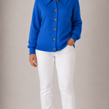 AMARA | CARDIGAN TRICOTÉ CLASSIQUE À COL