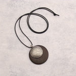 Bohemian Retro Style Spiral Medallion Pendant Long Necklace