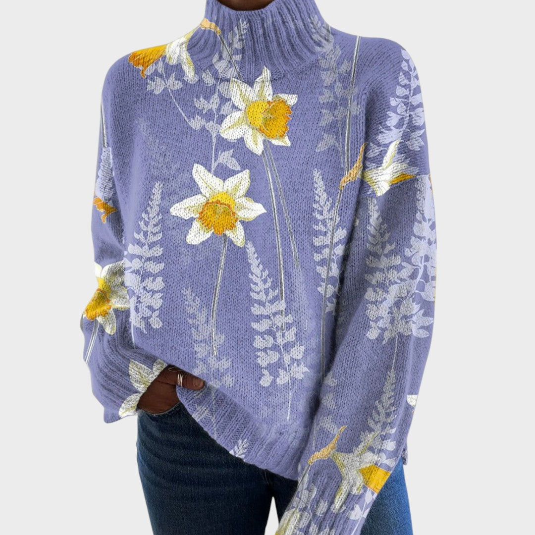 FILIPA | PULL TRICOTÉ ARTISTIQUE
