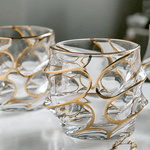 Arashi Gold Japanese Crystal Whisky Glass