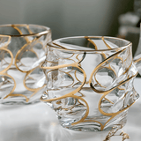 Arashi Gold Japanese Crystal Whisky Glass