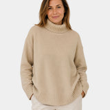 IRENA | PULL COL ROULÉ DOUX
