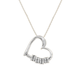 COLLIER EN FORME DE CŒUR AVEC PRÉNOMS