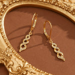 Shimmer Twist Ava Earrings | Gold