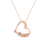 COLLIER EN FORME DE CŒUR AVEC PRÉNOMS