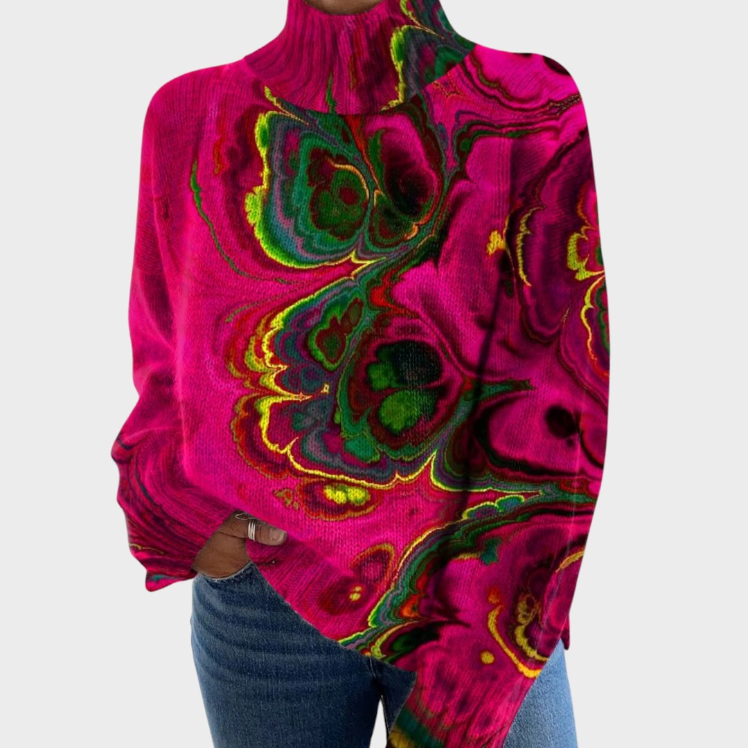 RITA | PULL TRICOTÉ ARTISTIQUE