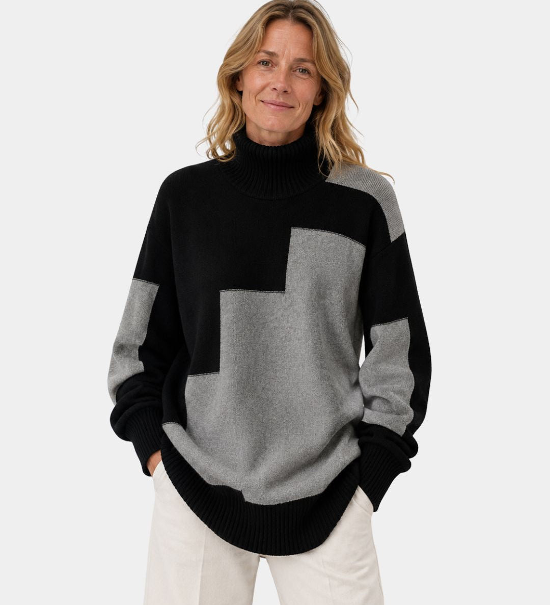 ALESIA | PULL COL ROULÉ