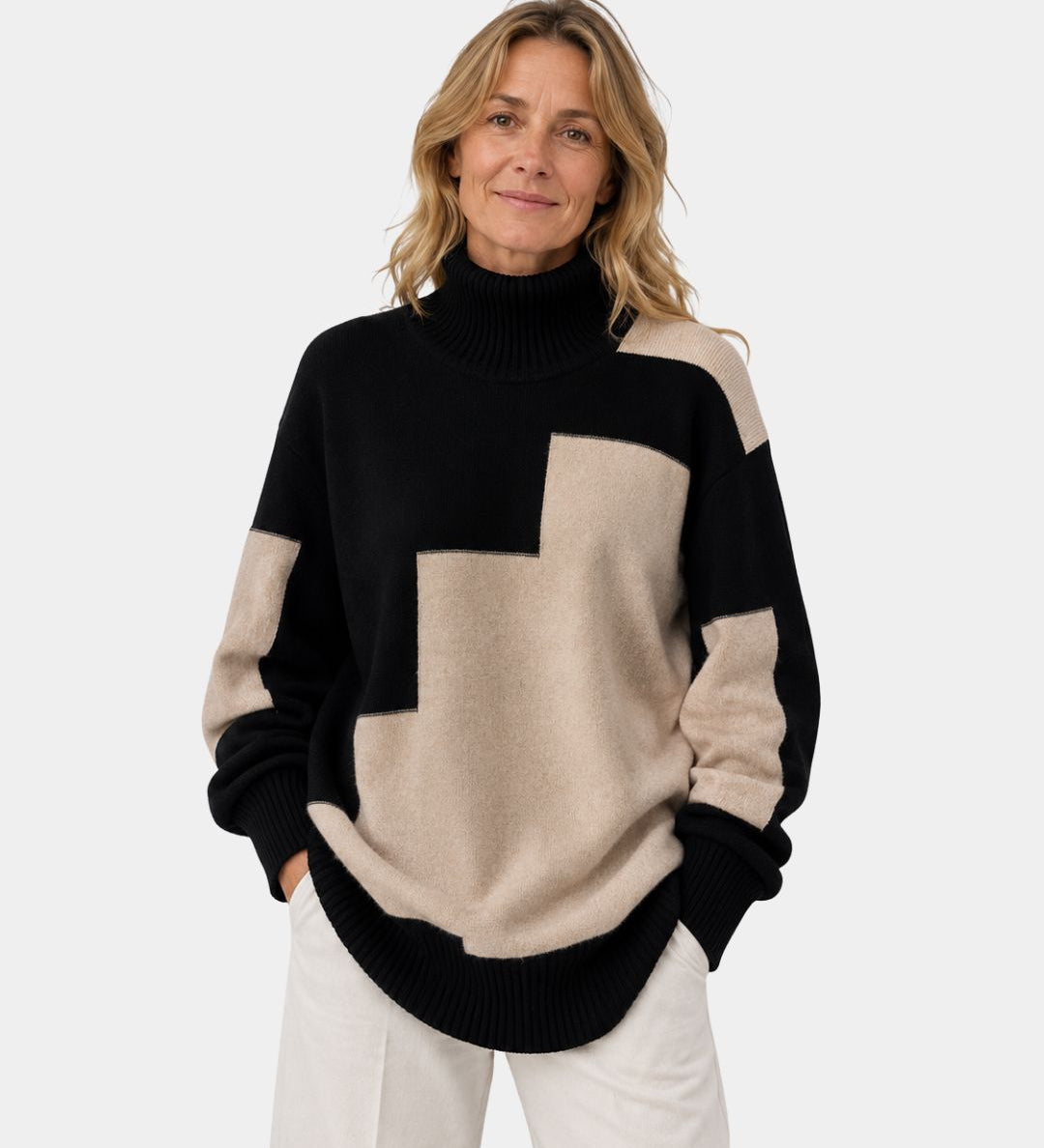 ALESIA | PULL COL ROULÉ
