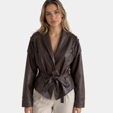 JOLYSSE | MANTEAU PORTEFEUILLE SIMILI CUIR