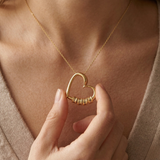 COLLIER EN FORME DE CŒUR AVEC PRÉNOMS