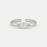 Aya Sterling Ring | White Gold