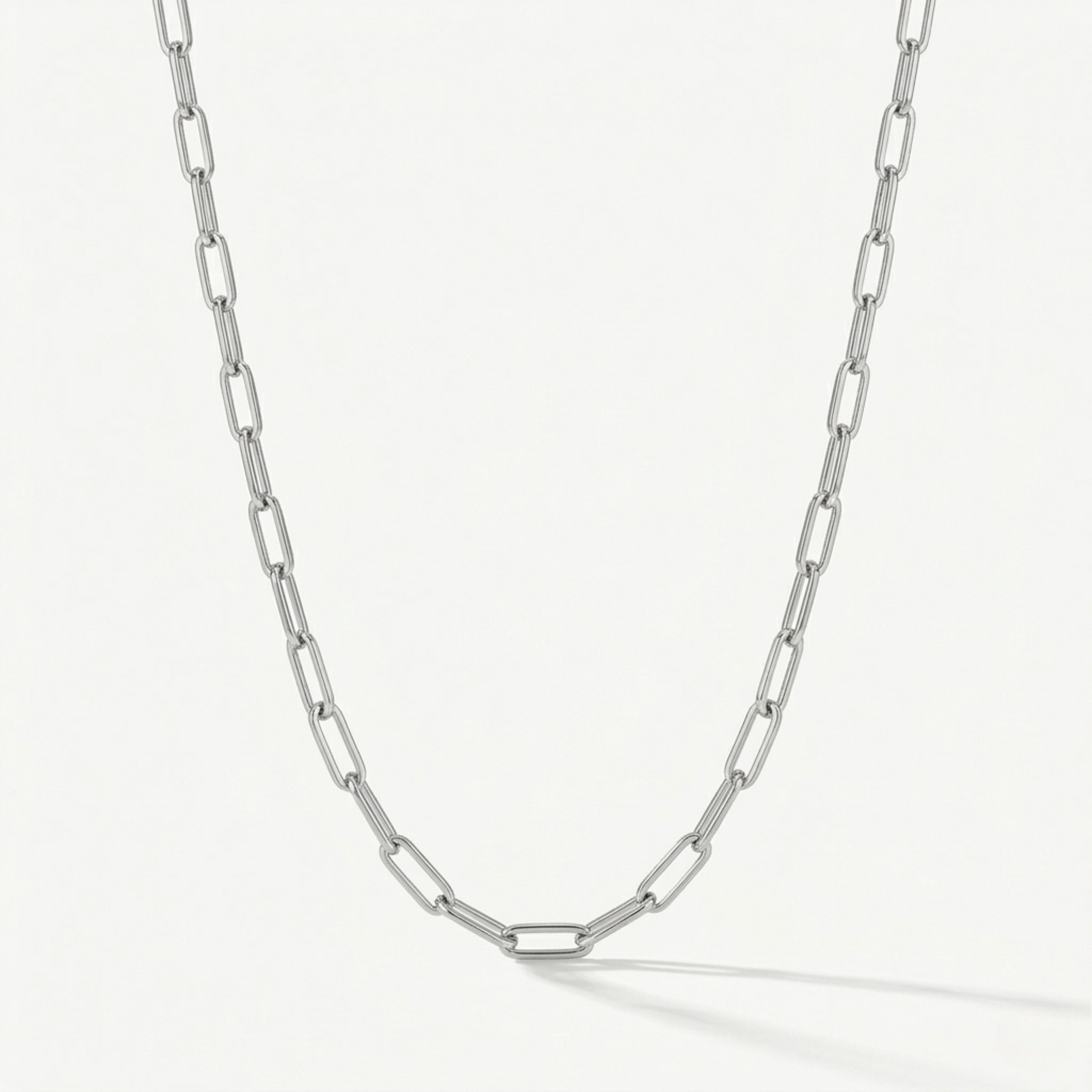 Cassidy Chain Necklace | White Gold