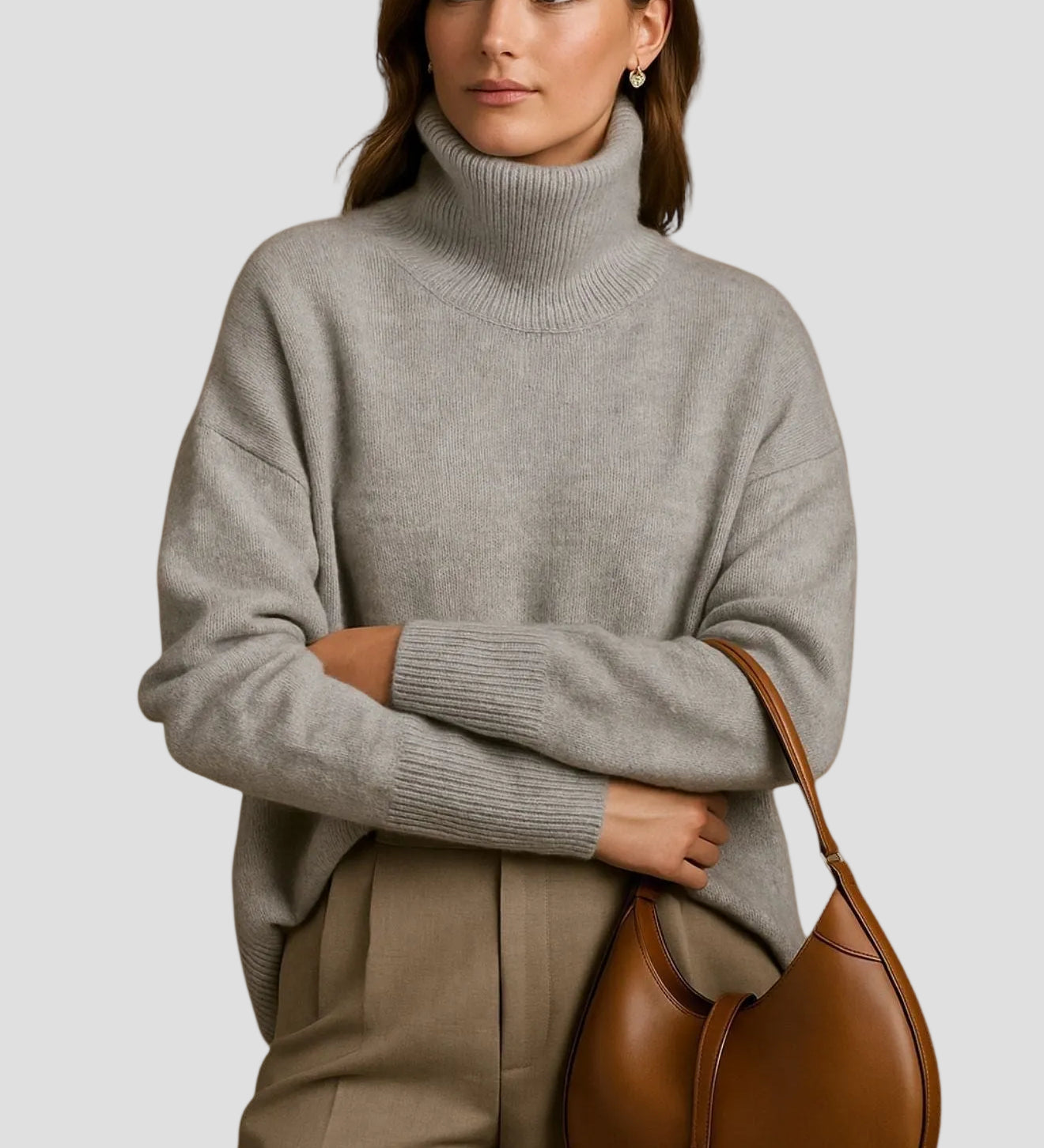 SIXTINE | PULL COL ROULÉ DOUX