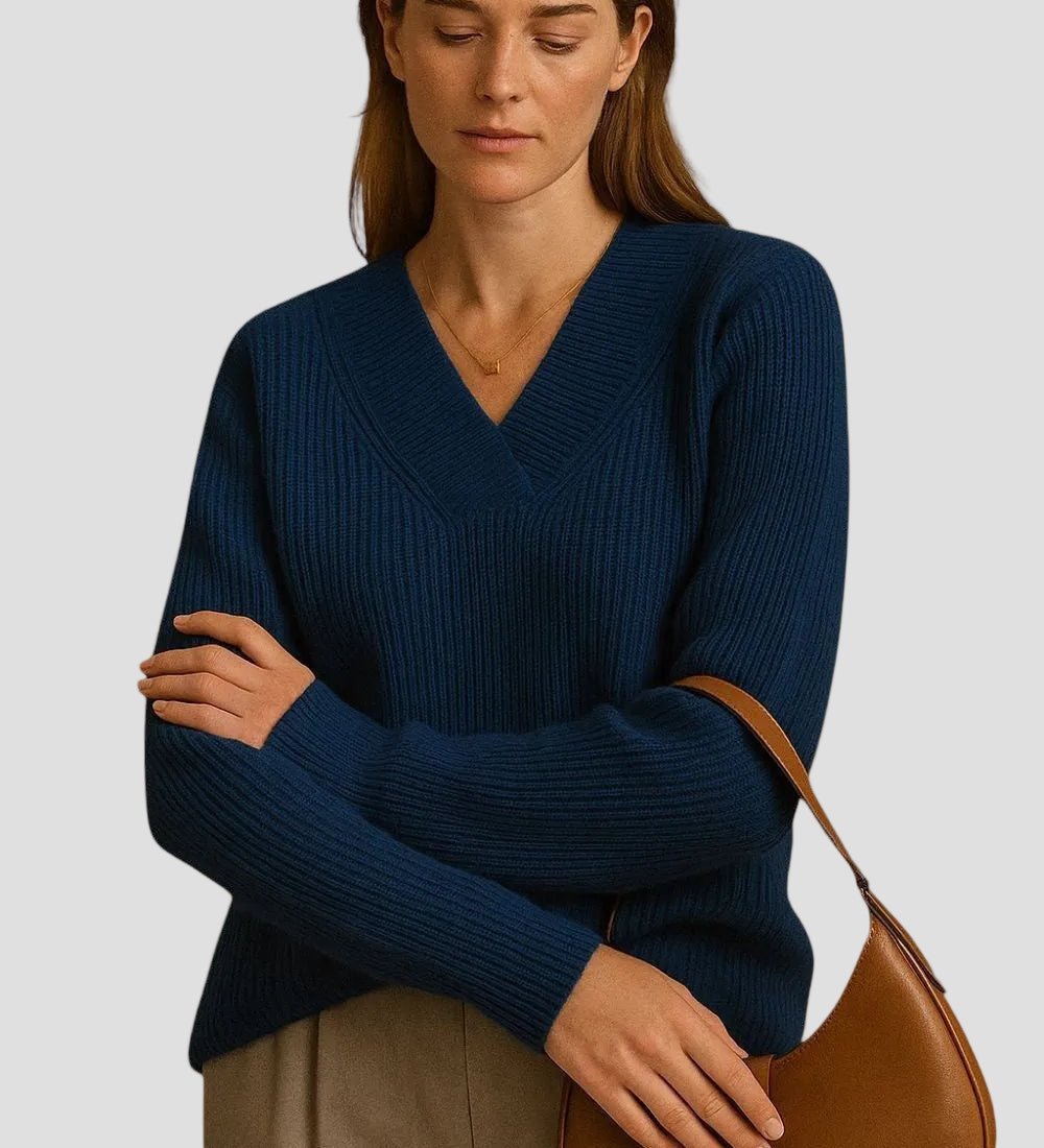ÉLIANE | PULL CACHEMIRE ÉMERAUDE
