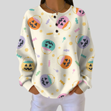 LEONA - PULL IMPRIMÉ HALLOWEEN