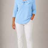 GIANA | PULL TRICOTÉ À COL NŒUD