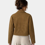 FLORÉANNE | VESTE CASUAL COL FRANÇAIS MANCHES LONGUES