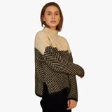 ANAÏS | PULL COL ROULÉ EN COTON TRICOTÉ