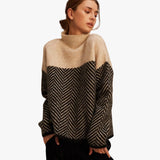 ANAÏS | PULL COL ROULÉ EN COTON TRICOTÉ
