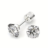 Classic Solitaire Earrings | White Gold