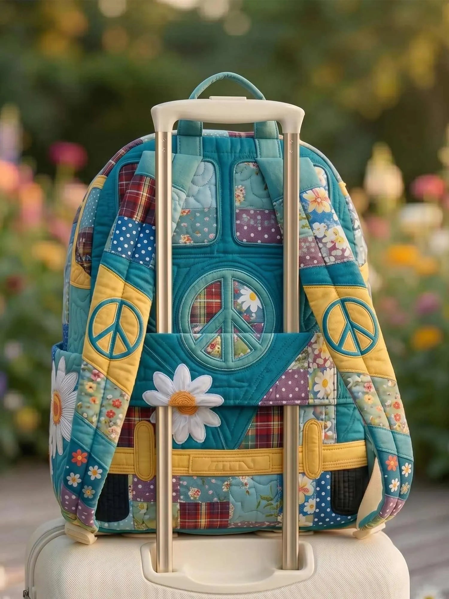 Hippie Van Quilted Backpack