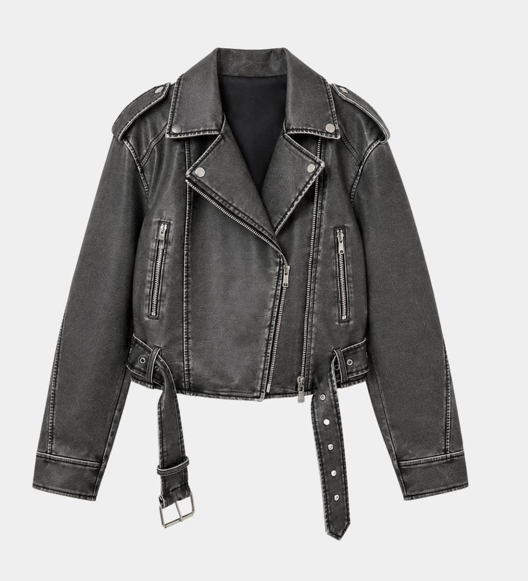AMBRÉSIA | VESTE SIMILI CUIR EFFET VIEILLI