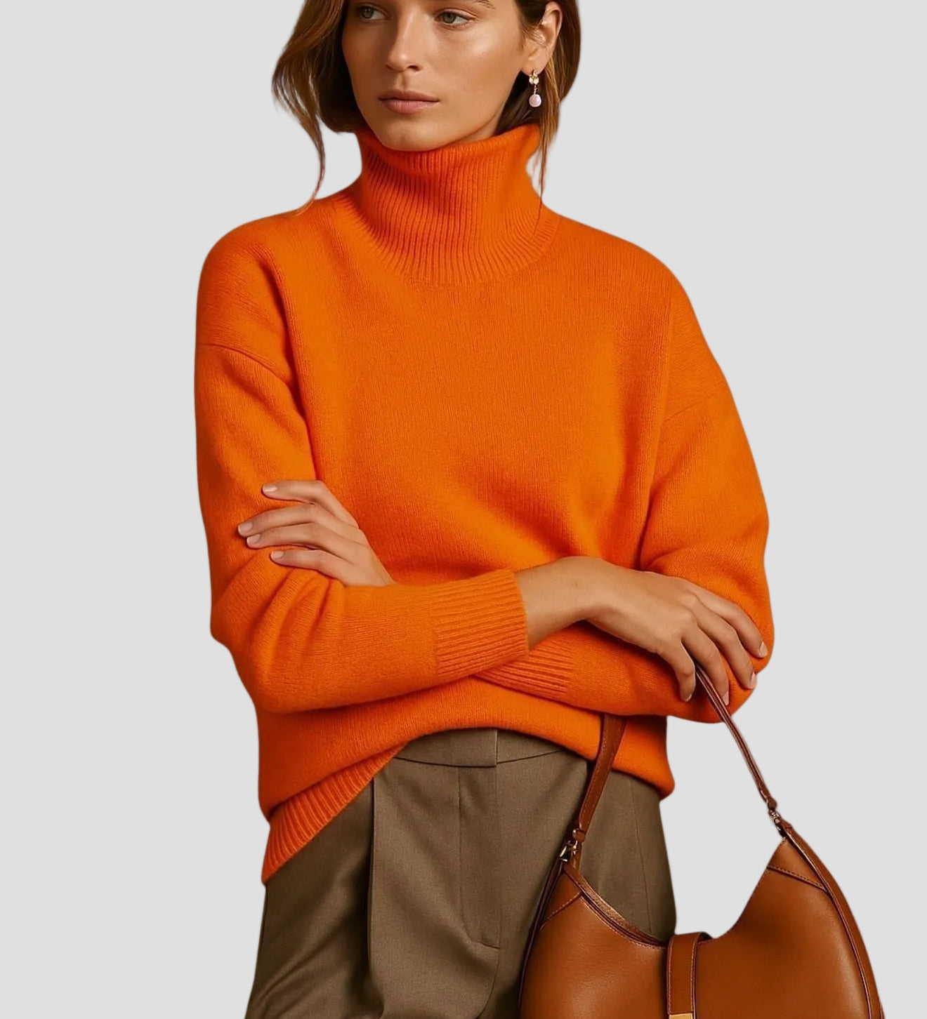 SIXTINE | PULL COL ROULÉ DOUX