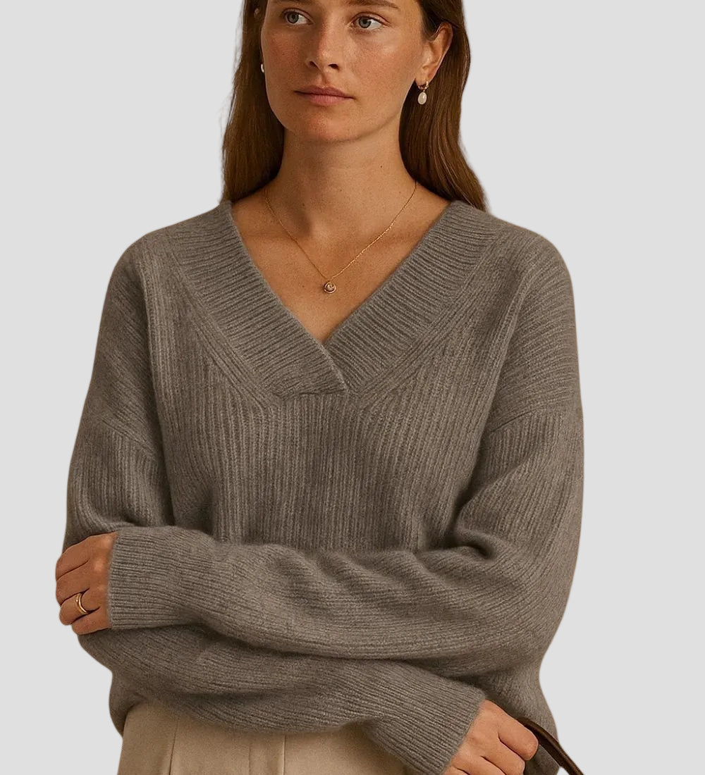 ÉLIANE | PULL CACHEMIRE ÉMERAUDE