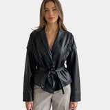 JOLYSSE | MANTEAU PORTEFEUILLE SIMILI CUIR