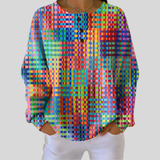 ROSALIE - PULL ÉCOSSAIS COLORÉ