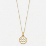 Zodiac sign necklace | Gold