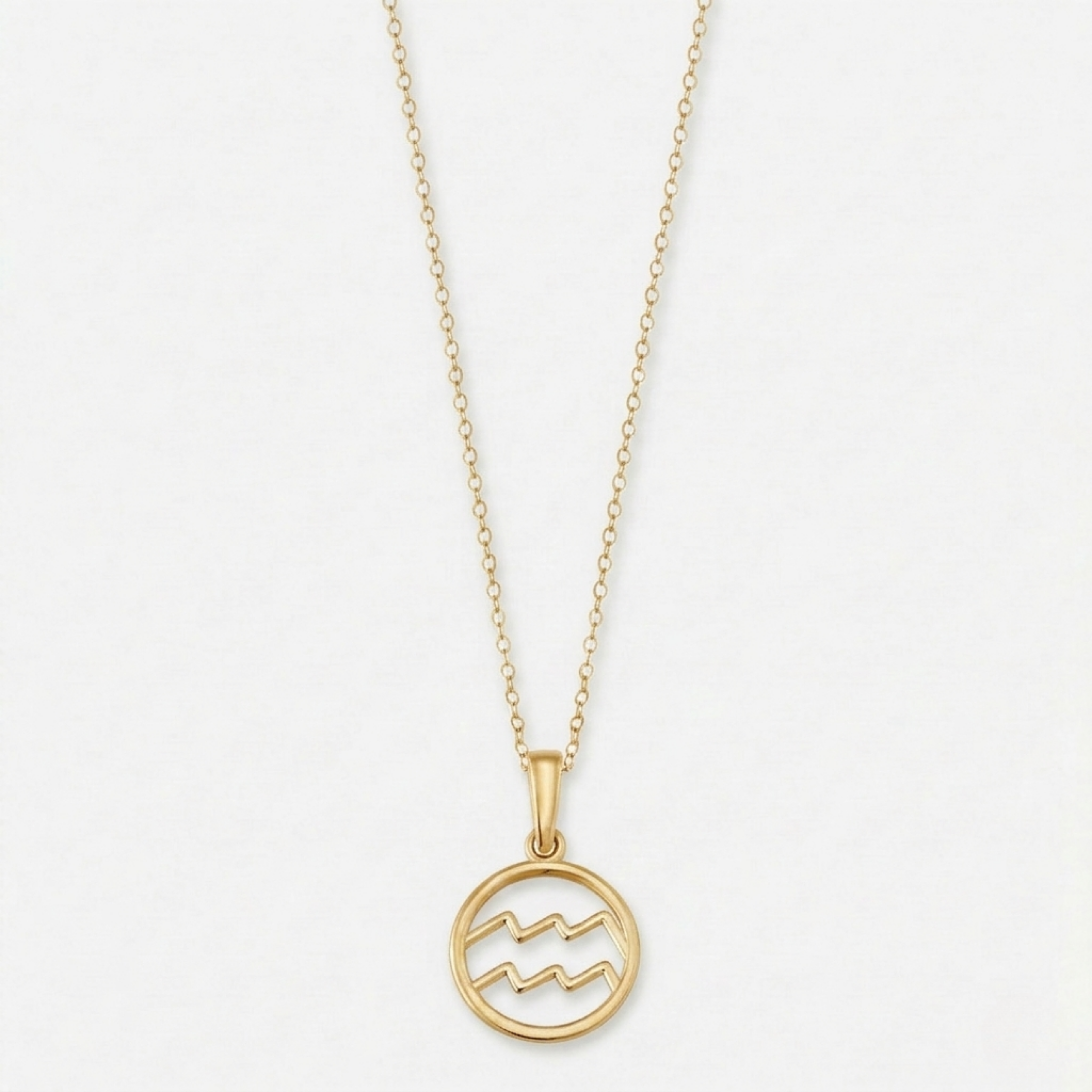 Zodiac sign necklace | Gold