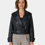 AIGLINE | TRENCH COURT SIMILI CUIR