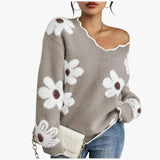 ZINOVIA | PULL FLEURI RAFFINÉ